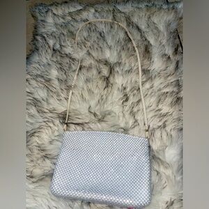 Vintage sequin White purse crossbody bag